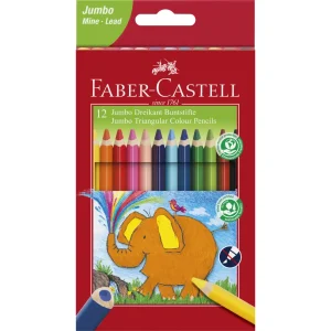 Matite colorate triangolari Faber-Castell Jumbo12/1