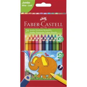 Matite colorate triangolari Faber-Castell Jumbo