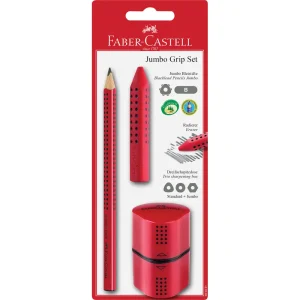 Matita FABER-CASTELL, grip J 3/1 rossa