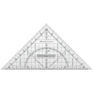 Geometric set square geo FABER-CASTELL 22 cm