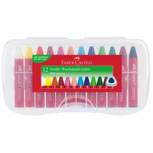 Wax crayons Faber-Castell Jumbo pvc 12/1