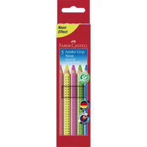 Matite colorate FABER-CASTELL fluo grip jumbo5/1