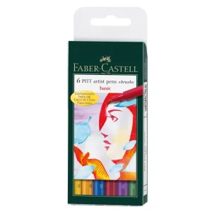 Pennarelli Faber-Castell Pitt B Basic 6X