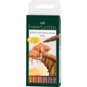 Pennarelli Faber-Castell Pitt B Terra 6X
