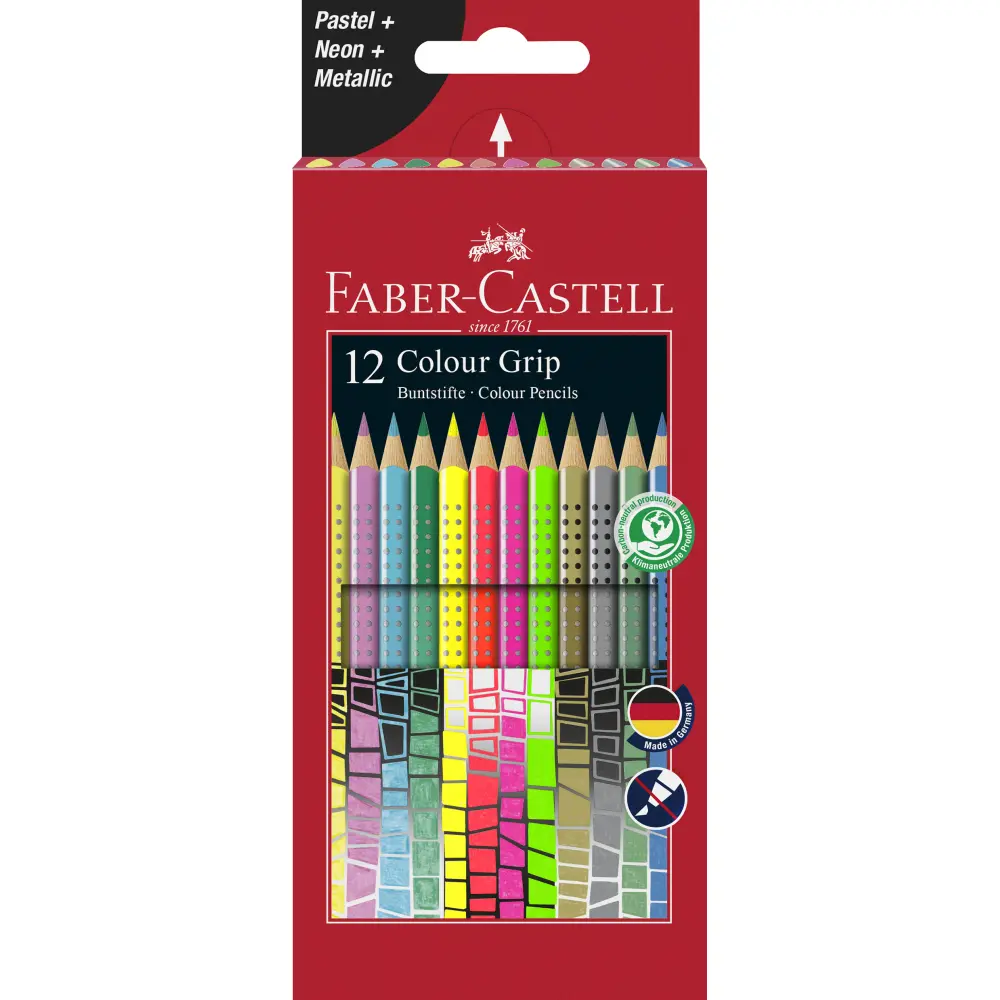 Matite colorate FABER-CASTELL, grip speciale 12/1