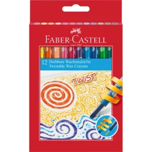Pastelli a cera Faber-Castell Twist 12/1
