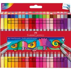 Pennarelli FABER-CASTELL doppio lato. 40/1