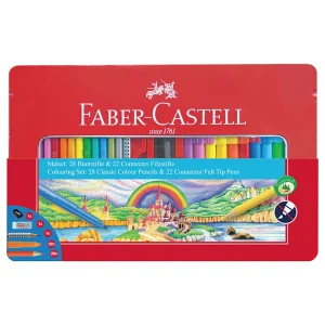 Set Faber-Castell Matite colorate + Pennarelli