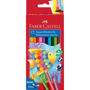 Matite colorate Faber-Castell Aqua+ Pennello 12/1
