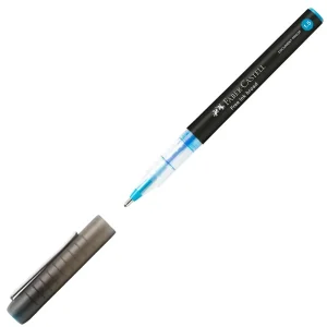 Penna roller Faber-Castell free ink Broad blu AWK