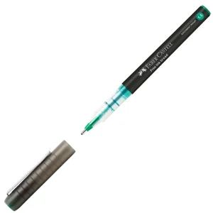 Penna roller Faber-Castell free ink Broad verde