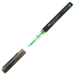 Penna roller Faber-Castell free ink Broad verde AWK