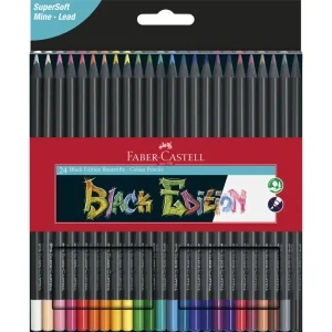 Matite colorate FABER-CASTELL, nera 24/1