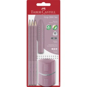 Matita in grafite Faber-Castell grip set rosa