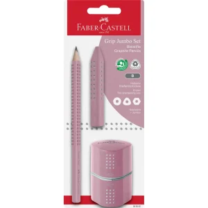 Matita in grafite Faber-Castell grip jumbo set rosa
