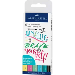 Pennarelli Faber-Castell Pitt Lettering Unique 6/1