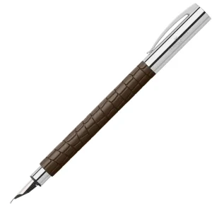 Fountain pen Ambition 3D Croco brown M