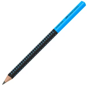 Matita in grafite Faber-Castell jumbo con presa Nera/blu