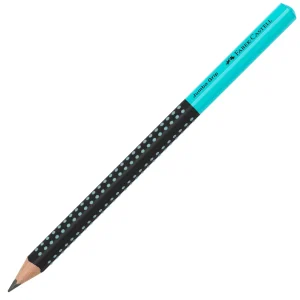 Matita in grafite Faber-Castell grip jumbo nero/turchese