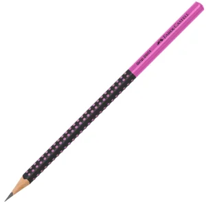 Matita in grafite Faber-Castell grip Nera/rose