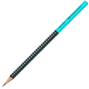 Matita in grafite Faber-Castell grip Nero/turchese