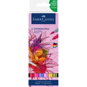 Marker Faber-Castell Duo aqua Flowers 6/1