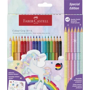 Matite colorate Faber-Castell grip Unicorno 18+6