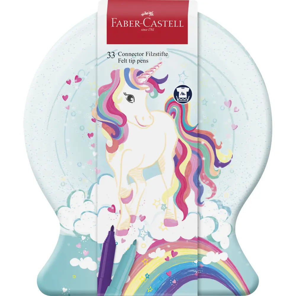 Felt-tip pens connect Unicorn Snow ball