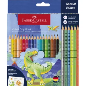 Matite colorate faber-castell dino 18+6 272526