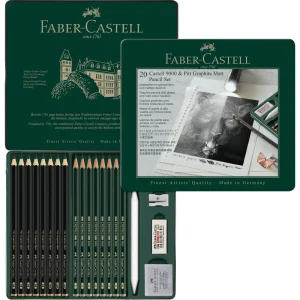 Set Faber-Castell CASTELL9000&PITT Graph.matt 20/1