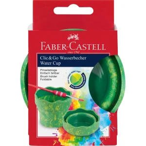 Pencil case Faber-Castell Click&go green Marbel