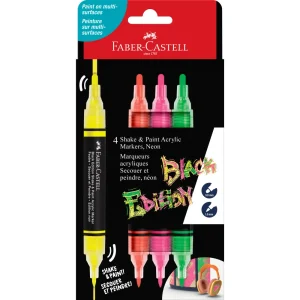 Marcatore Faber-Castell Acryl neon 4/1