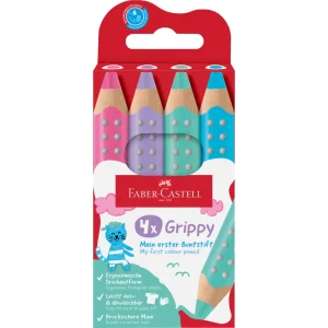 Matite colorate Faber-Castell Grippy pastel 4/1