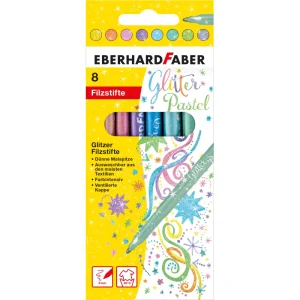Glitter pastel felt-tip pen Efa 8/1