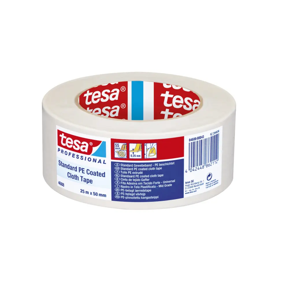 Textile tape tesa 50MMX25M, white