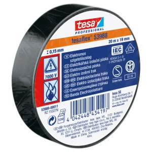 Electrical insulation tape 19MMX20M black