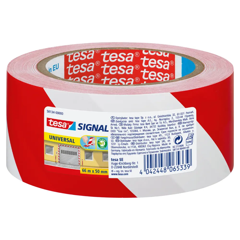 Warning tape 50MMX66M Red/Beige