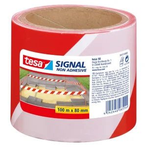 Warning tape 80MMX100M White/Red