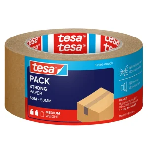 Ribbon Adhesive Paper Strong Tesa 50X50 beige