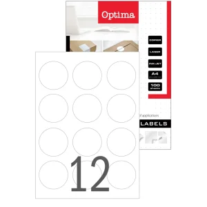 Etichette laser Optima, diametro 60 mm