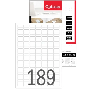 Etichette laser Optima 25,4 x 10mm
