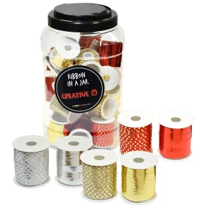 Nastro regalo di Capodanno 5MM 15M Vaso 1/30