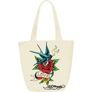 Pouch ED Hardy Ness bird Flower Beige