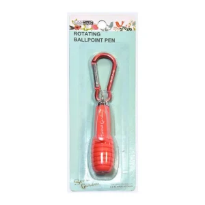 Ballpoint pen Garden Red with carabiner