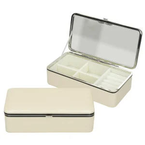 Beige jewellery box Um.usnje