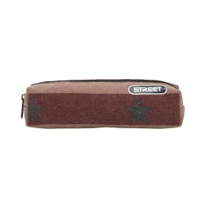 Pencil case round Canvas Star