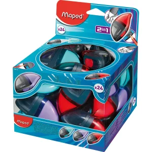 Temperamatite con gomma Maped Moondo