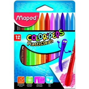 Coloured pencils wax crayons Maped Color’p PLASTIC12/1