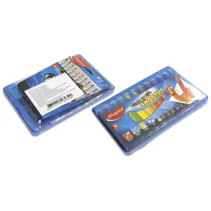 Set school Maped Wax crayons+felt-tip pens