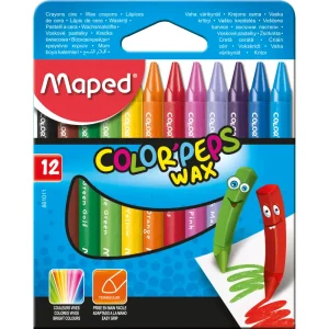 Matite colorate a cera MAPED Wax 12/1
